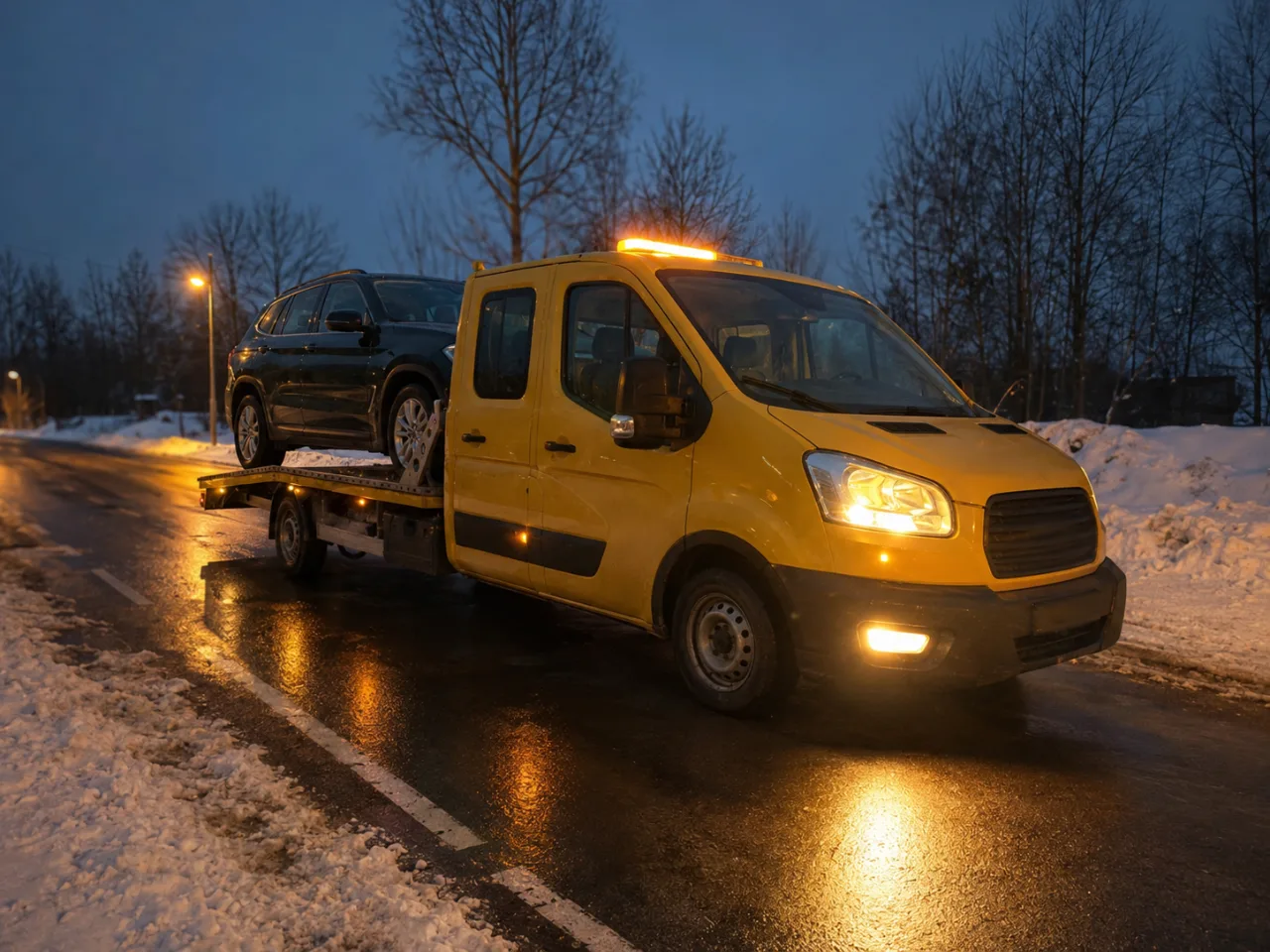 Nocna pomoc drogowa po awarii – dowóz paliwa Piła