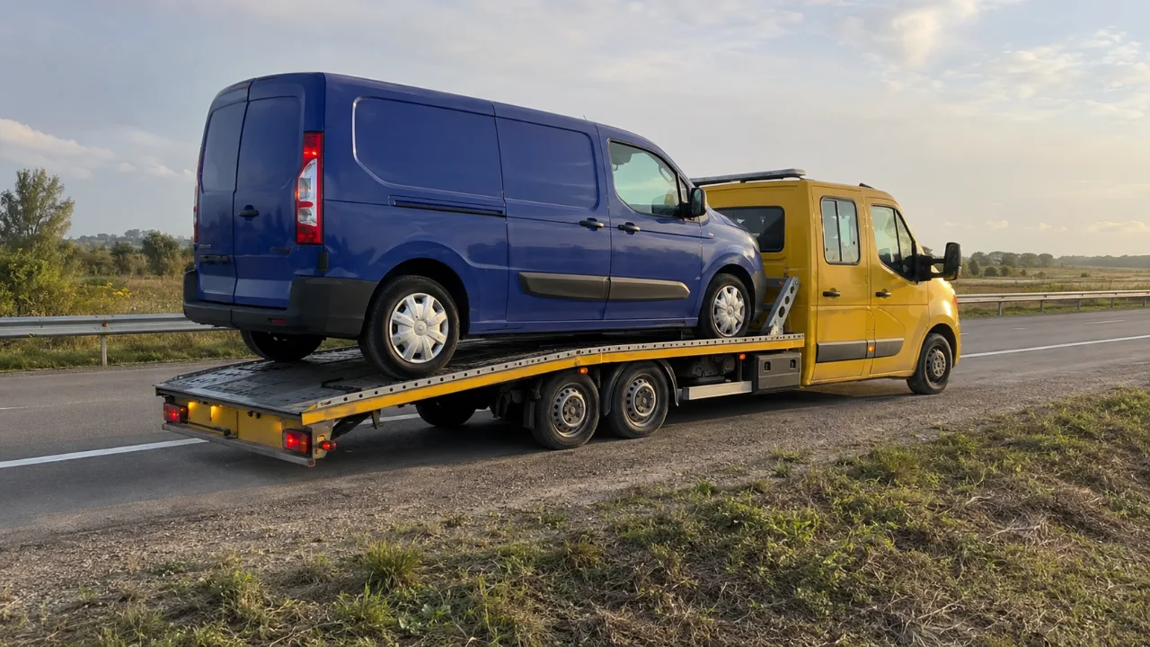Bus na lawecie przy drodze krajowej – MANU-HOL Piła
